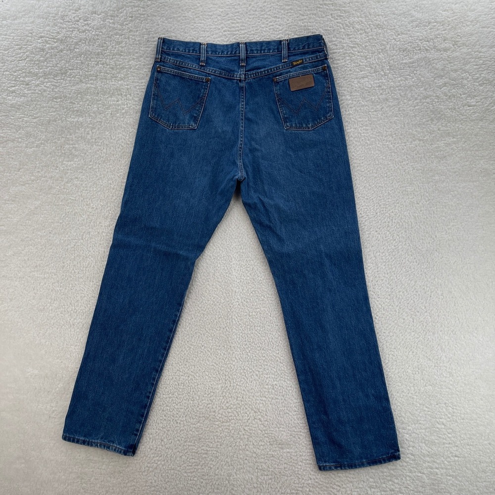 Vintage Wrangler Jeans 36x34 Blue Cowboy Cut Original 13MWZ Western USA Made
